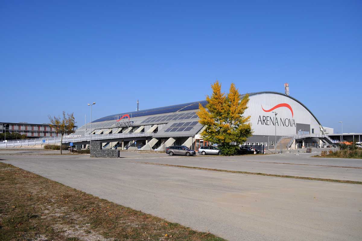 Info-Bereiche und Teststraße